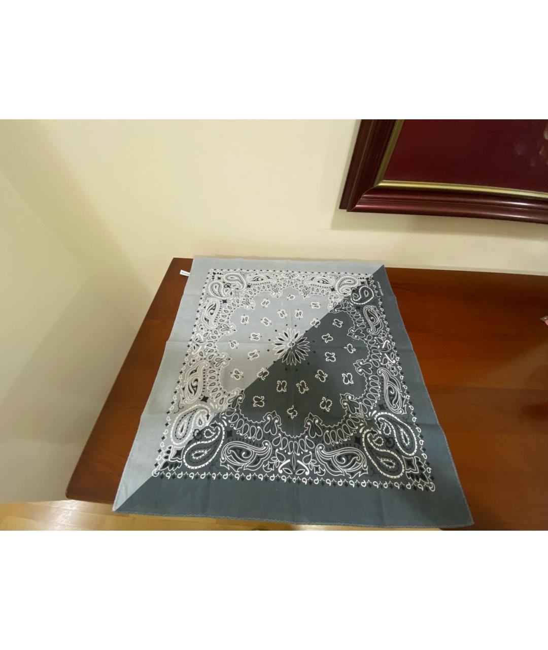 JACOB COHEN Серый хлопковый платок, фото 7