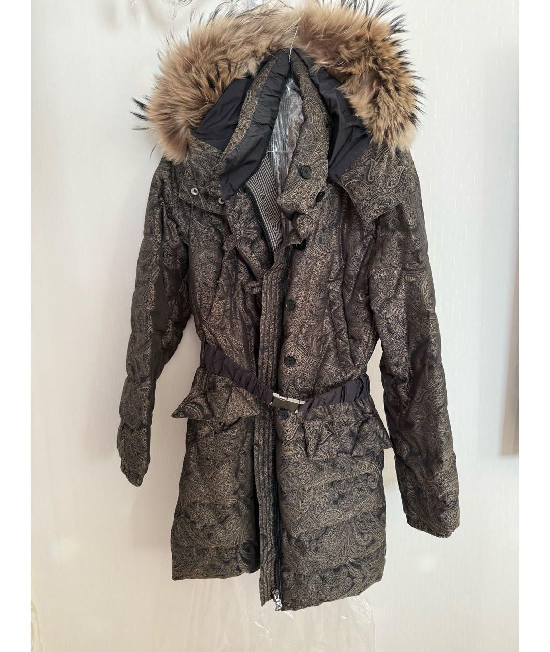 ETRO Коричневый пуховик, фото 5