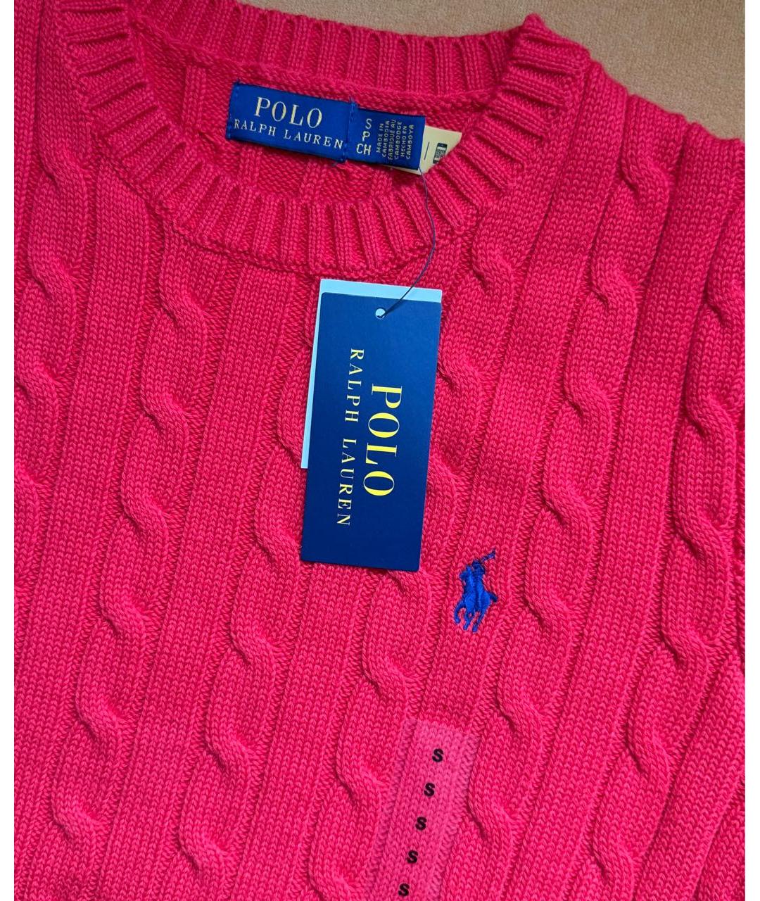 POLO RALPH LAUREN Красный хлопковый джемпер / свитер, фото 3