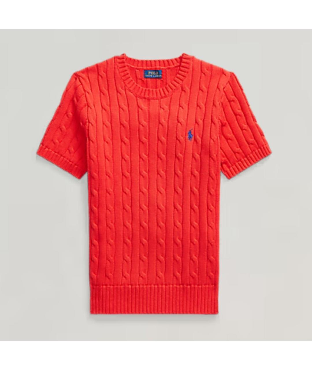 POLO RALPH LAUREN Красный хлопковый джемпер / свитер, фото 7