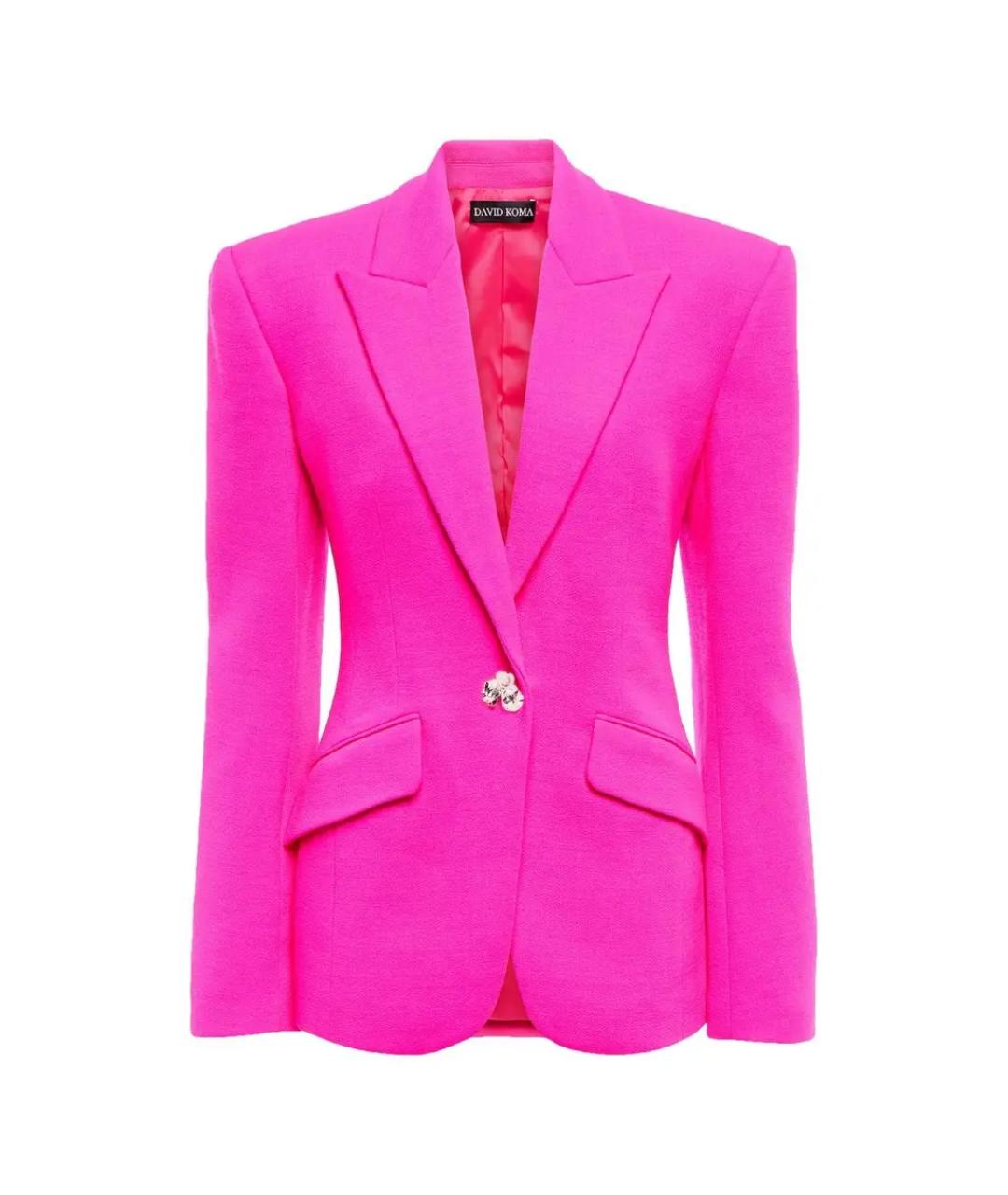 DAVID KOMA Фуксия костюм с брюками, фото 2