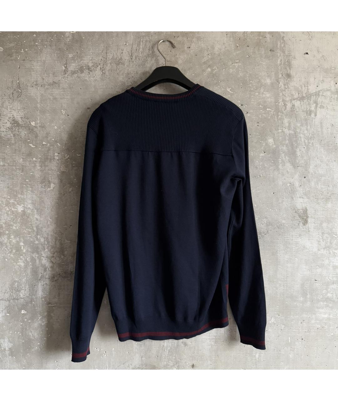 DOLCE&GABBANA Синий шерстяной джемпер / свитер, фото 2