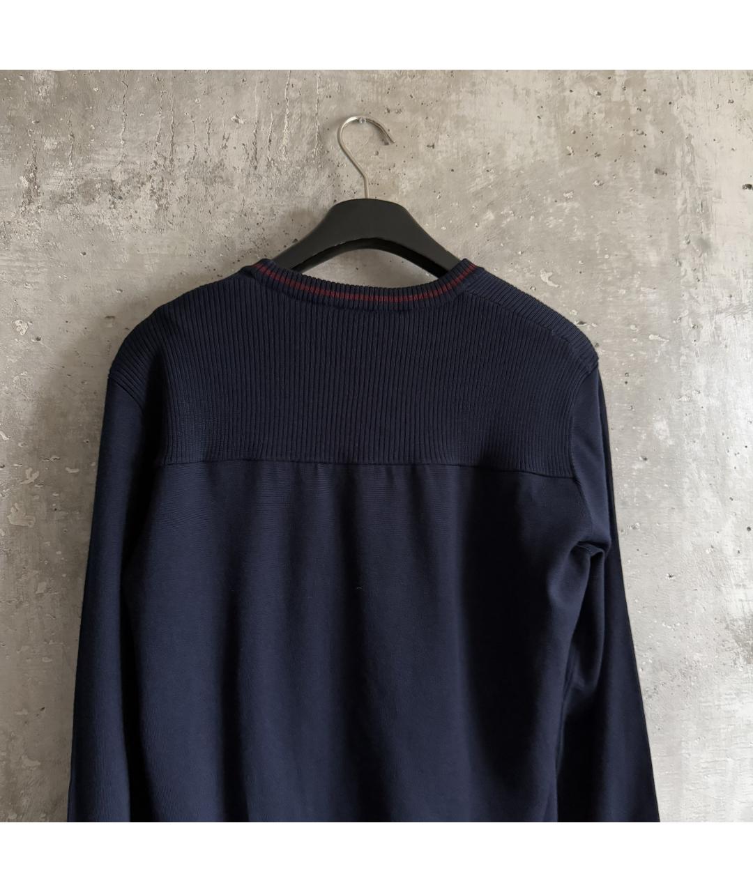 DOLCE&GABBANA Синий шерстяной джемпер / свитер, фото 3