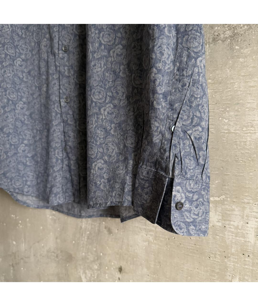 DOLCE&GABBANA Синяя хлопковая кэжуал рубашка, фото 5
