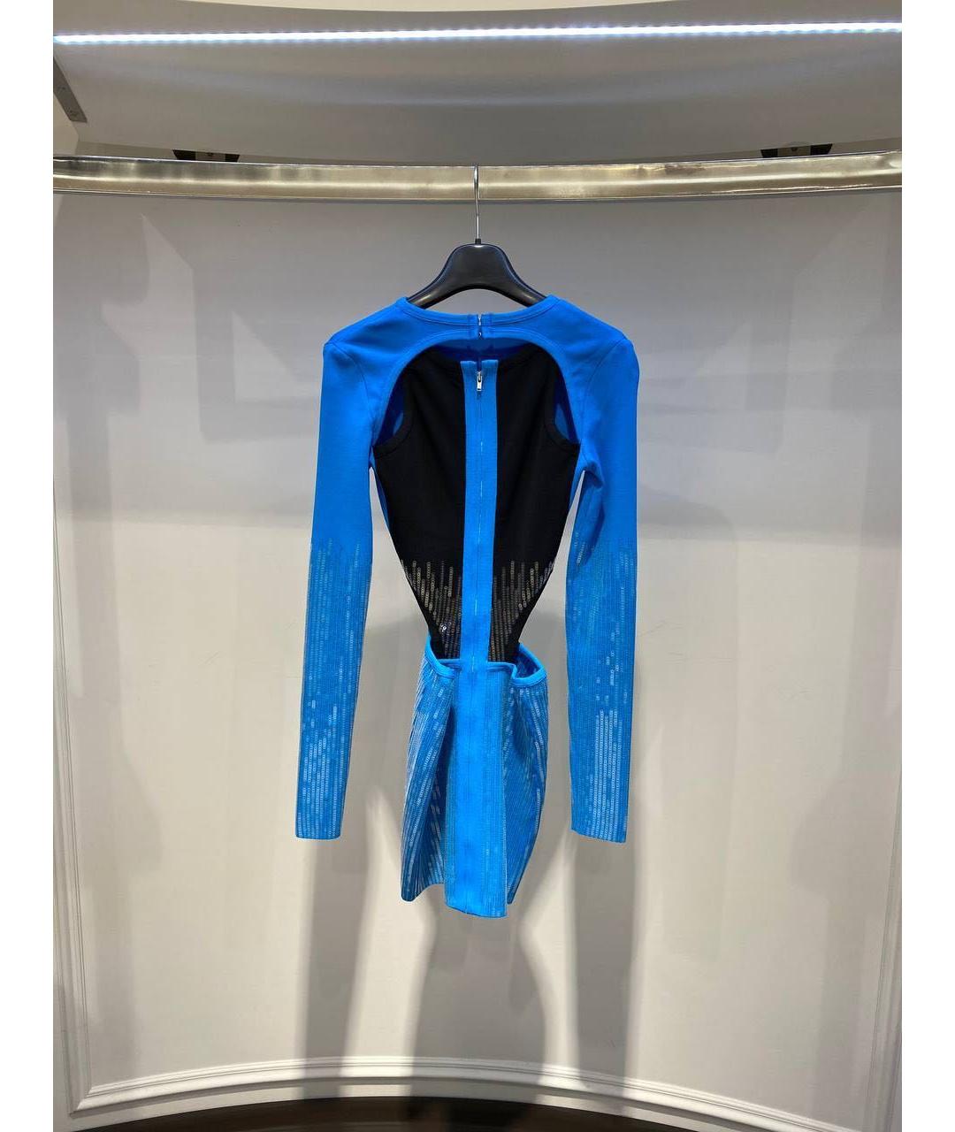 DAVID KOMA Голубое вечернее платье, фото 3