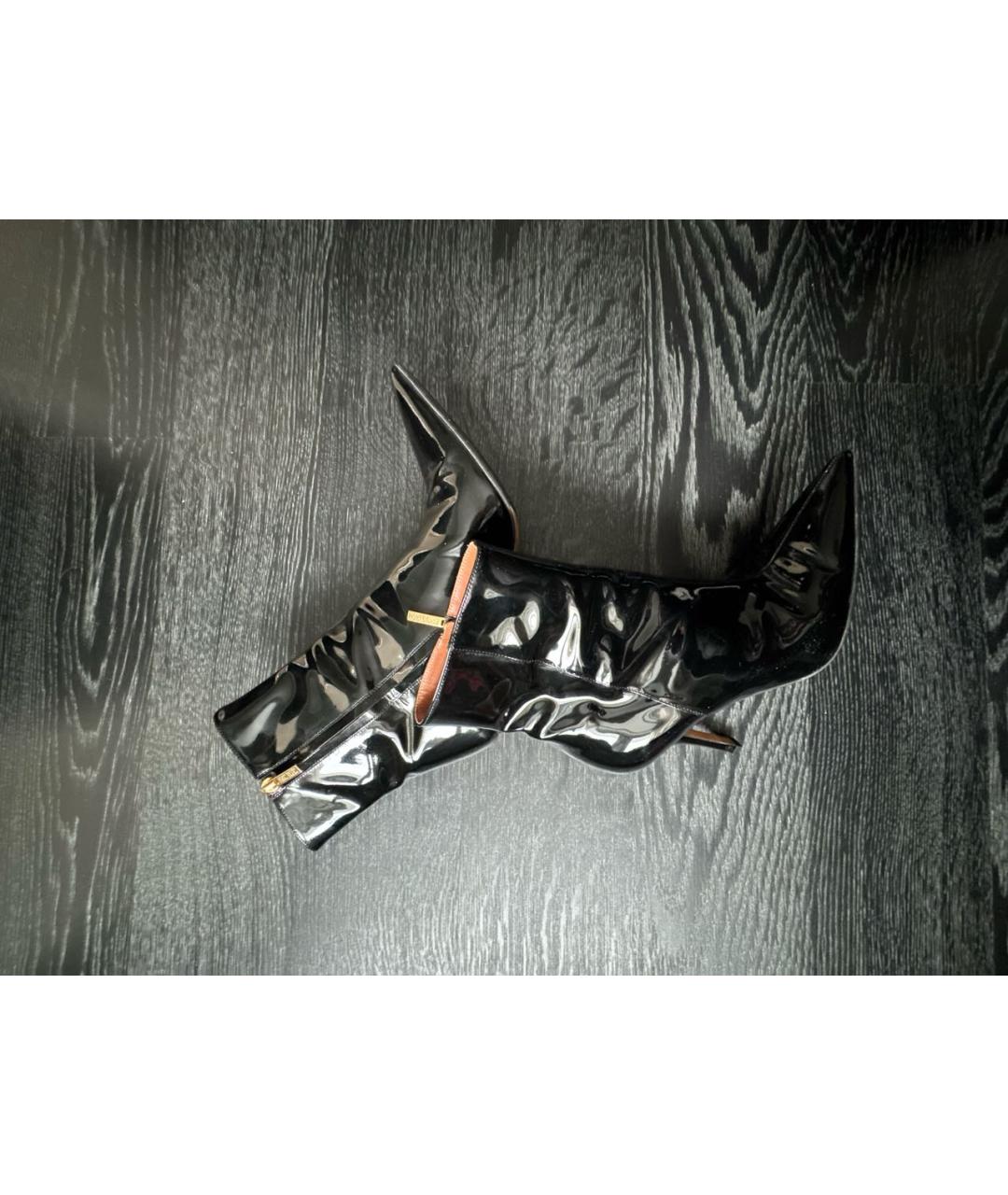 PARIS TEXAS Черные ботильоны из лакированной кожи, фото 5