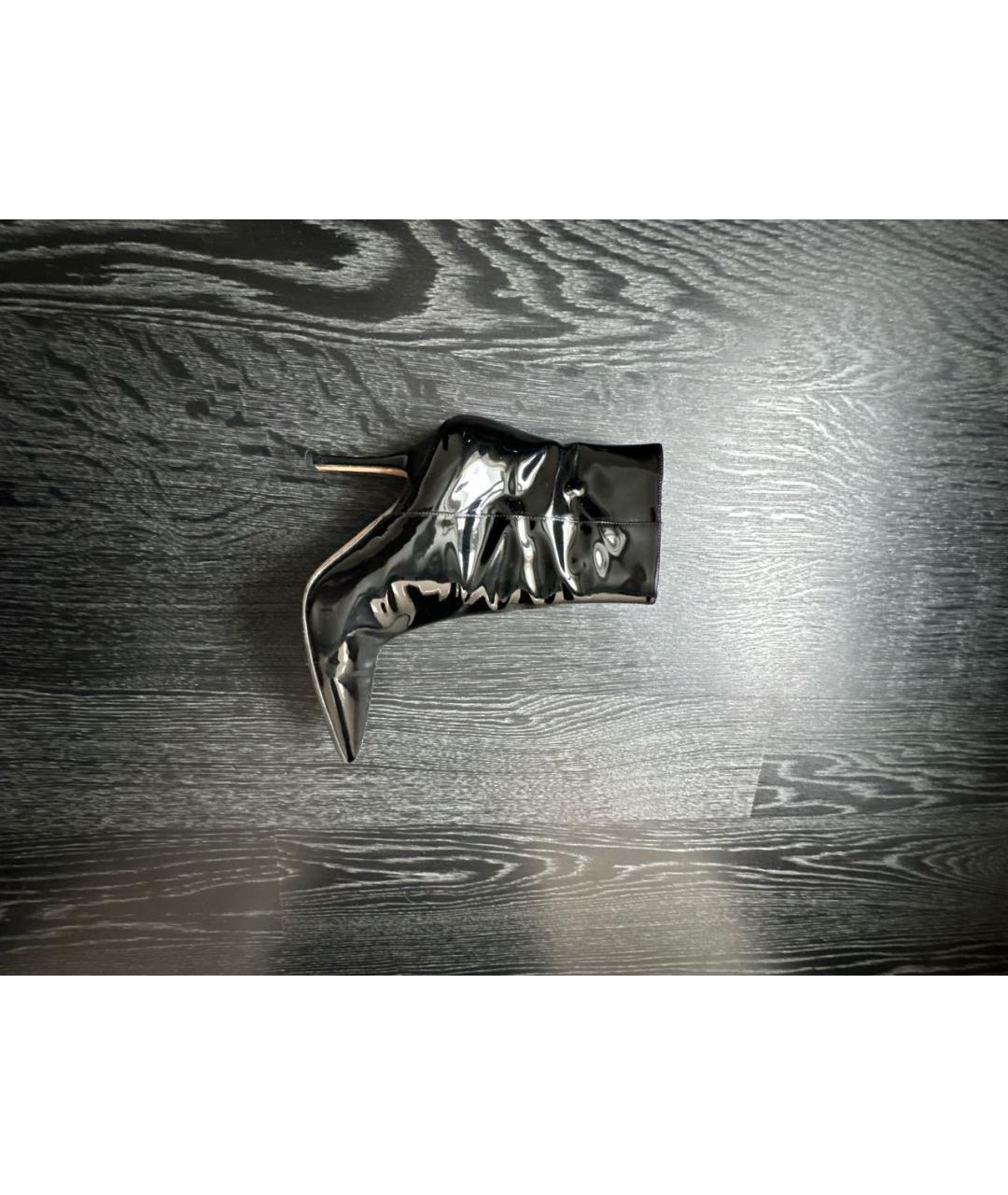 PARIS TEXAS Черные ботильоны из лакированной кожи, фото 7