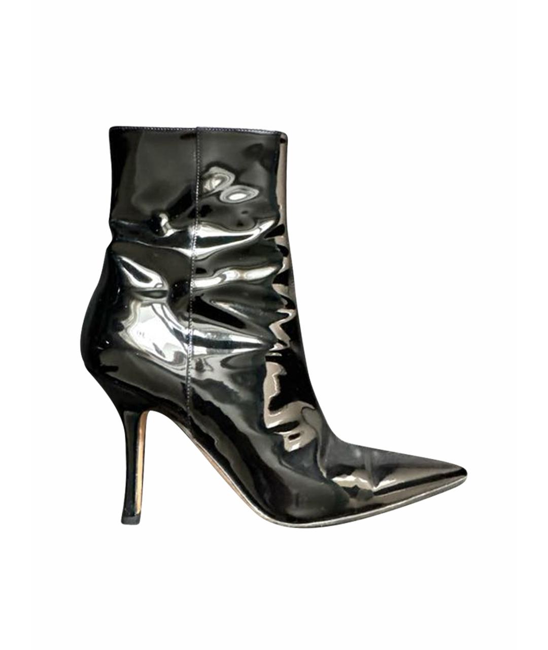 PARIS TEXAS Черные ботильоны из лакированной кожи, фото 1