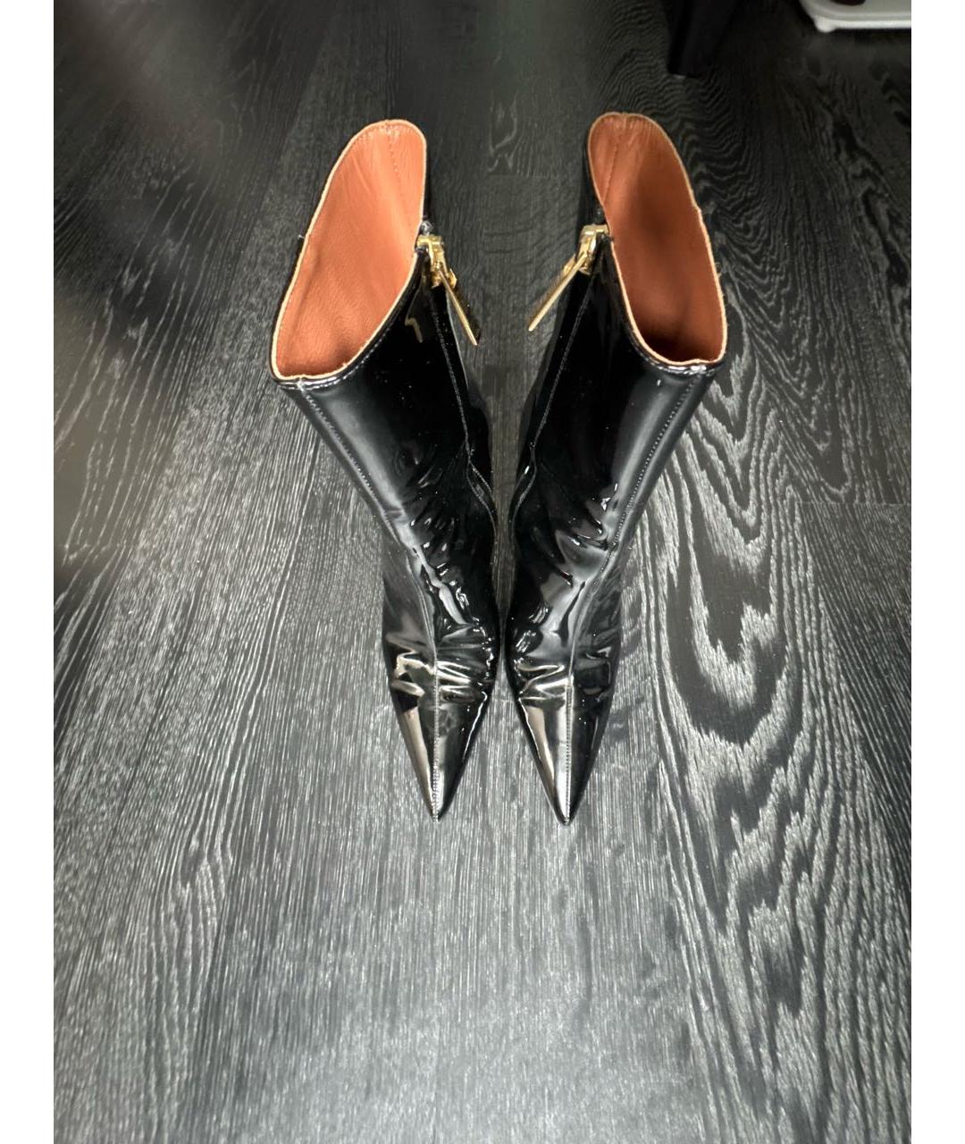 PARIS TEXAS Черные ботильоны из лакированной кожи, фото 2