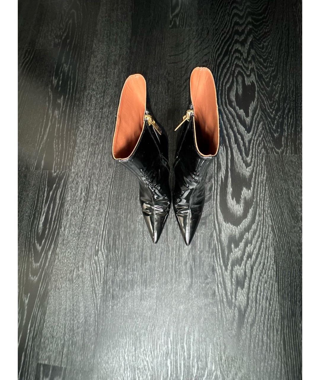 PARIS TEXAS Черные ботильоны из лакированной кожи, фото 3