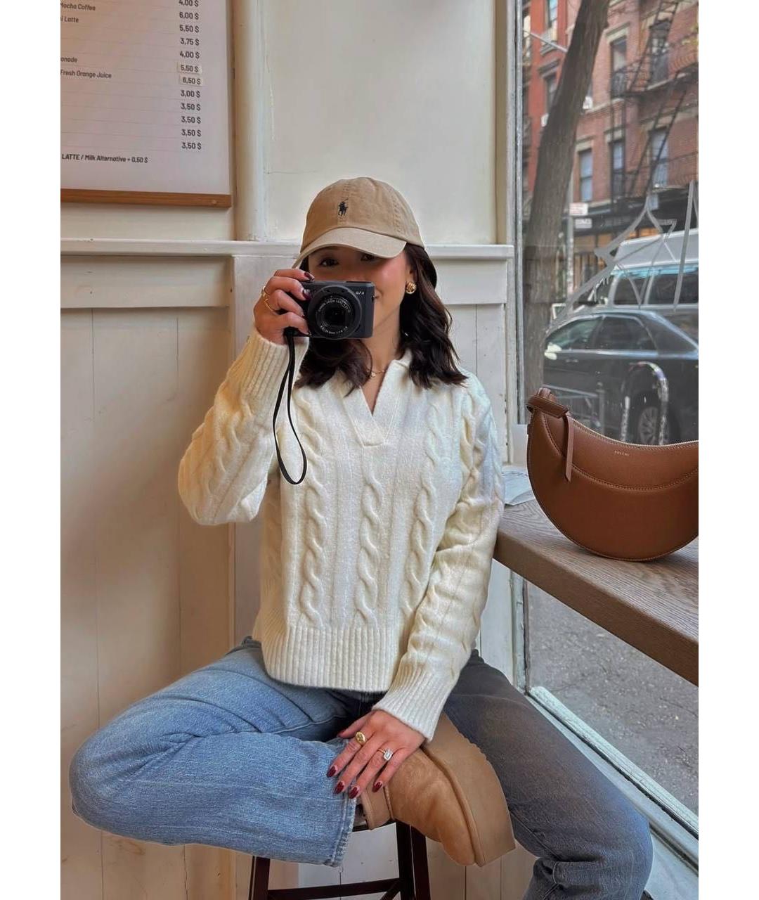 POLO RALPH LAUREN Бежевая хлопковая кепка, фото 7