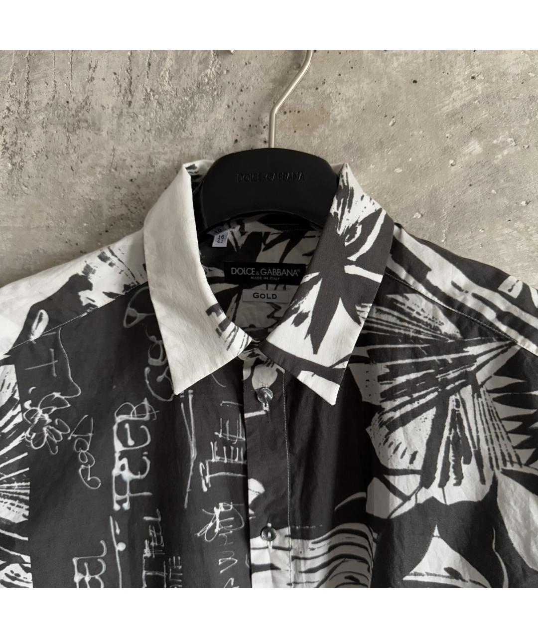 DOLCE&GABBANA Мульти хлопковая кэжуал рубашка, фото 5