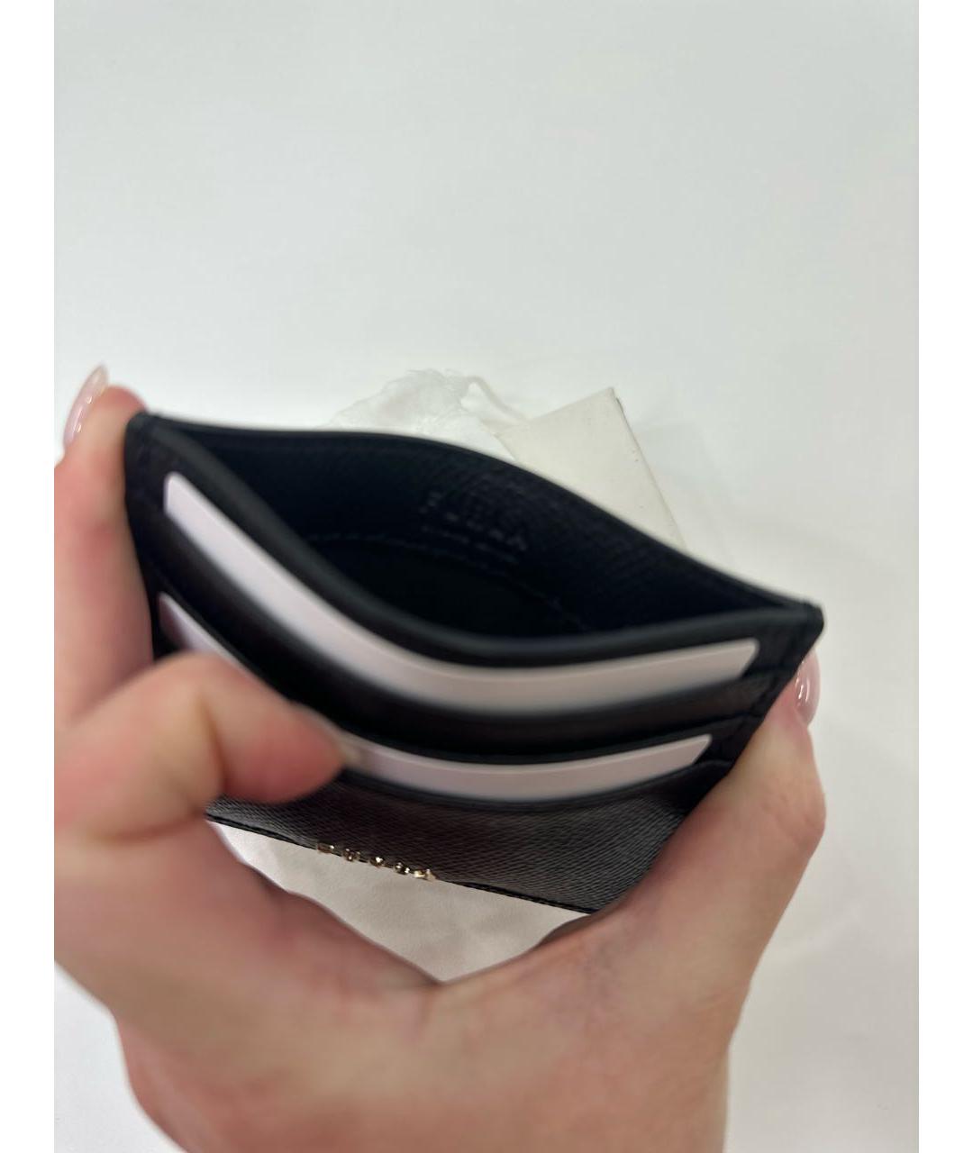 FURLA Черный кожаный кардхолдер, фото 3