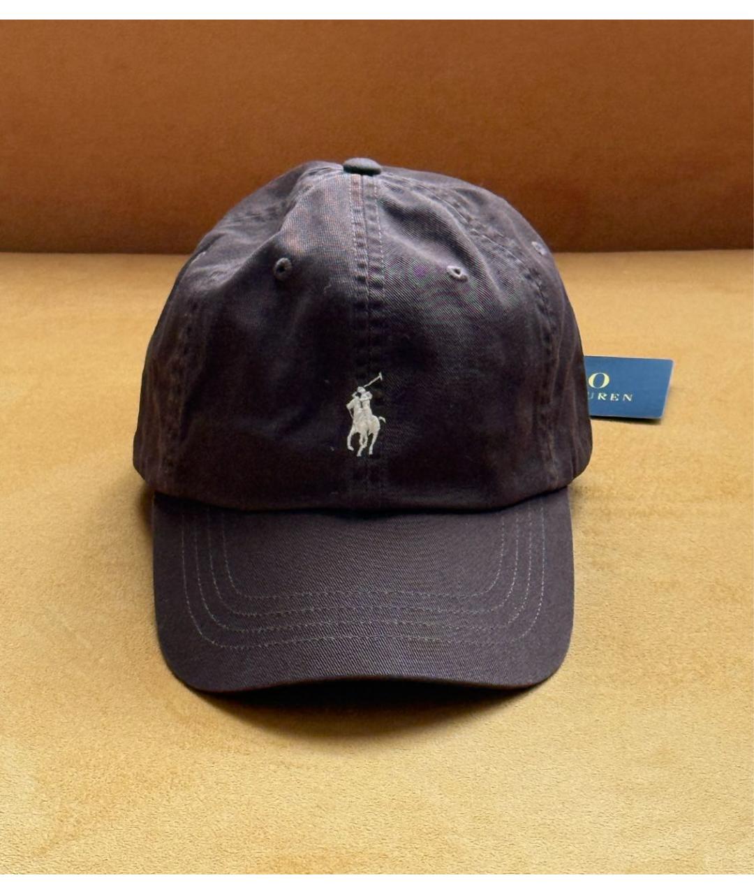 POLO RALPH LAUREN Коричневая хлопковая кепка, фото 9