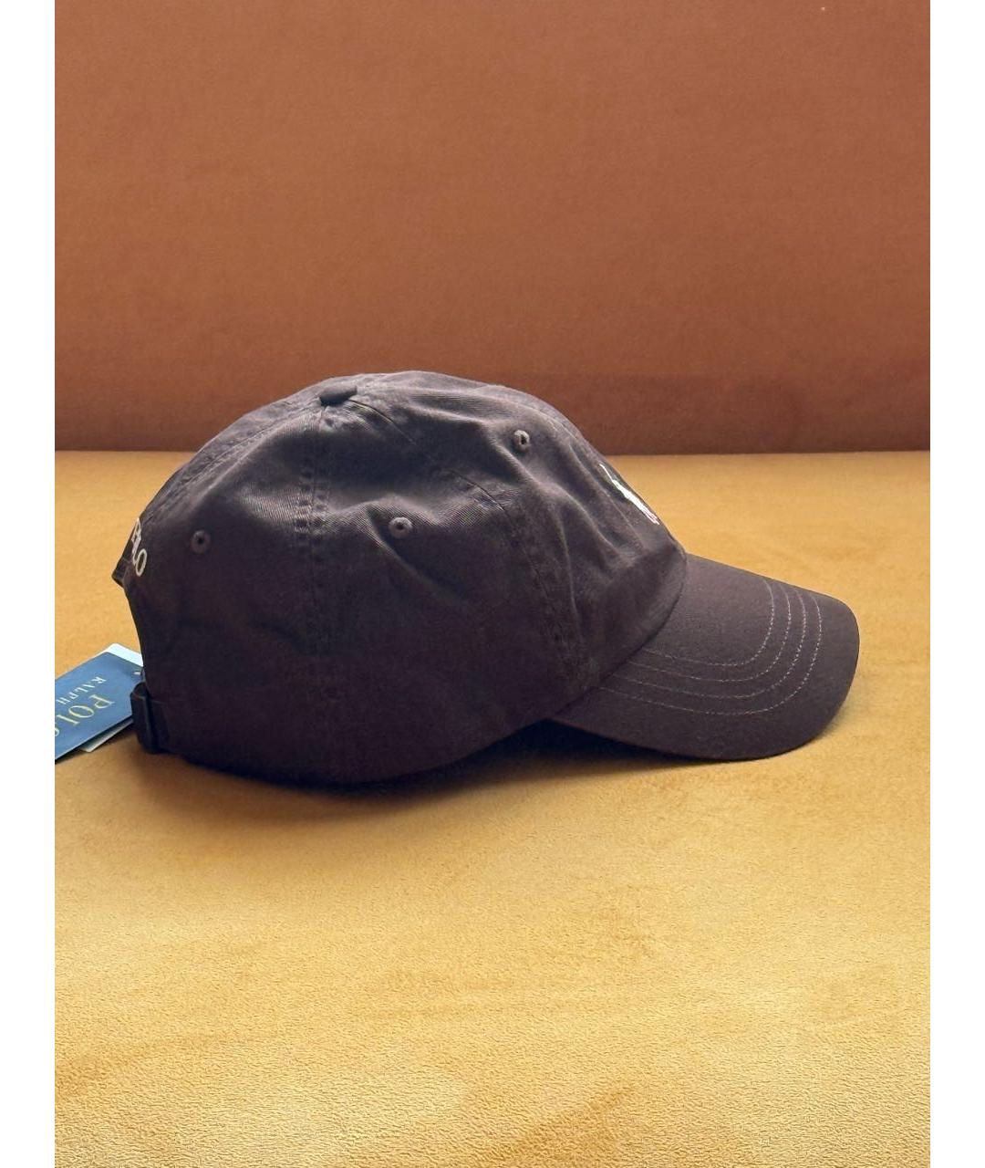 POLO RALPH LAUREN Коричневая хлопковая кепка, фото 2
