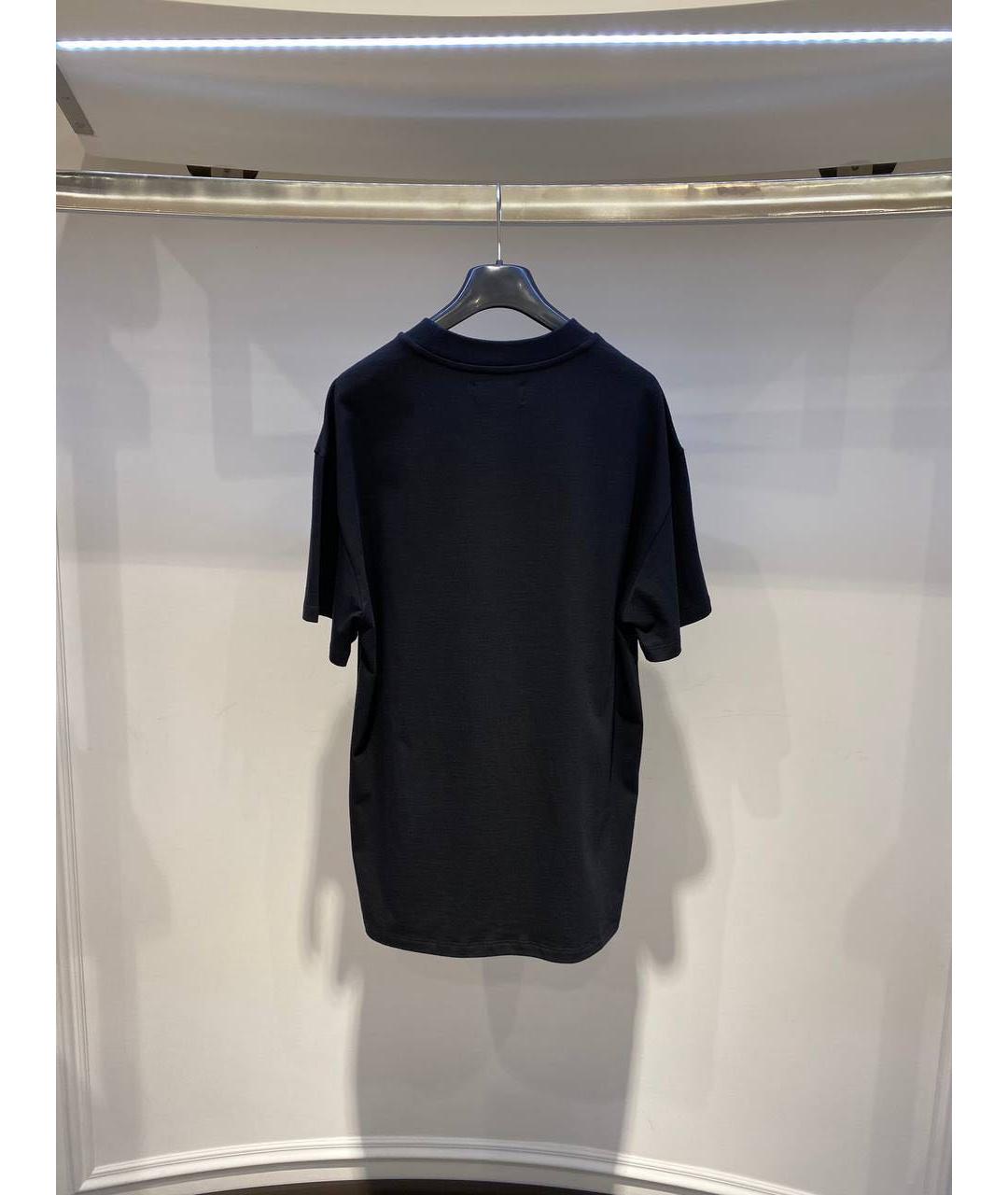 DAVID KOMA Черная хлопковая футболка, фото 2