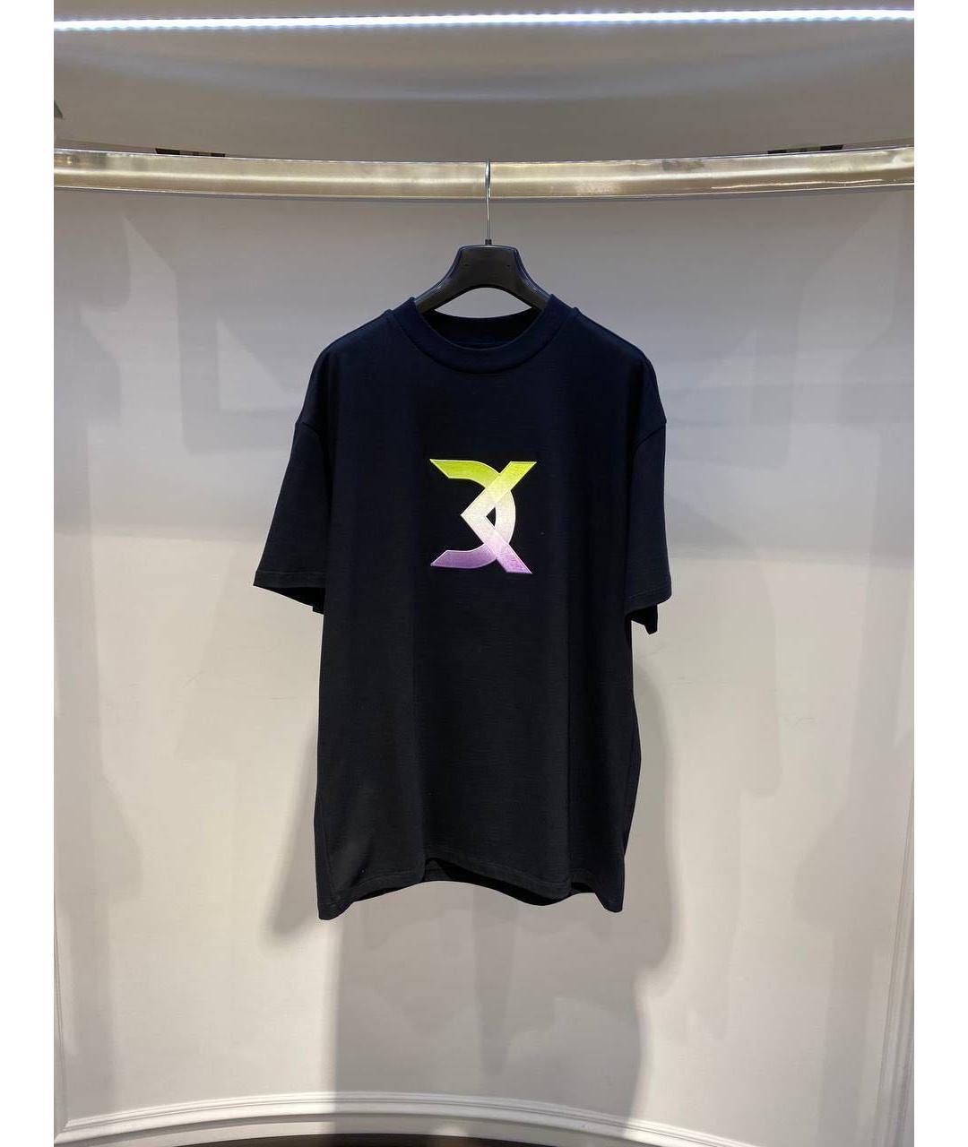 DAVID KOMA Черная хлопковая футболка, фото 3