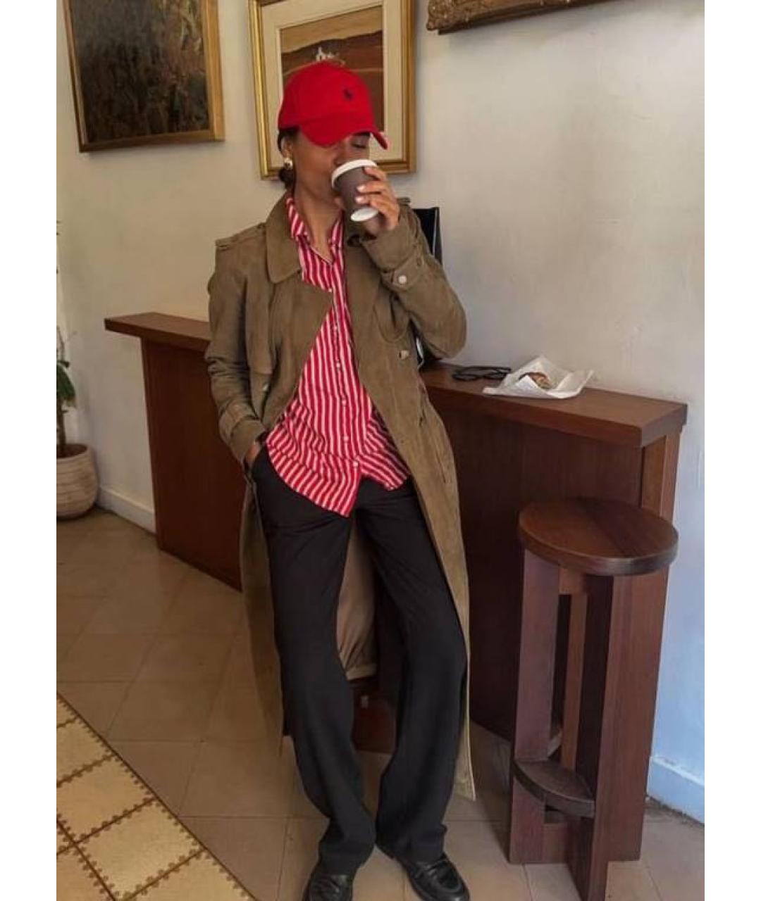 POLO RALPH LAUREN Красная хлопковая кепка, фото 7