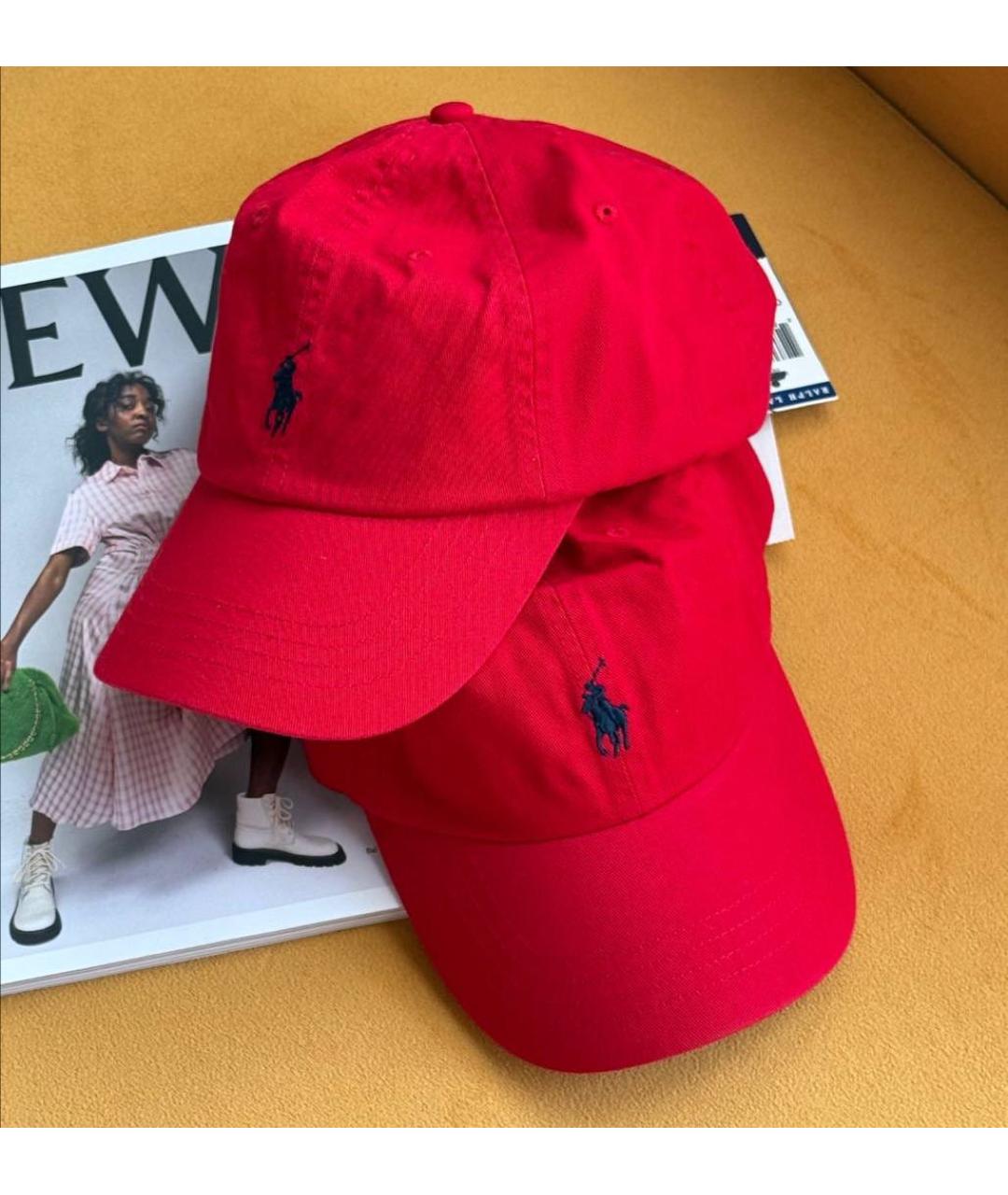 POLO RALPH LAUREN Красная хлопковая кепка, фото 5