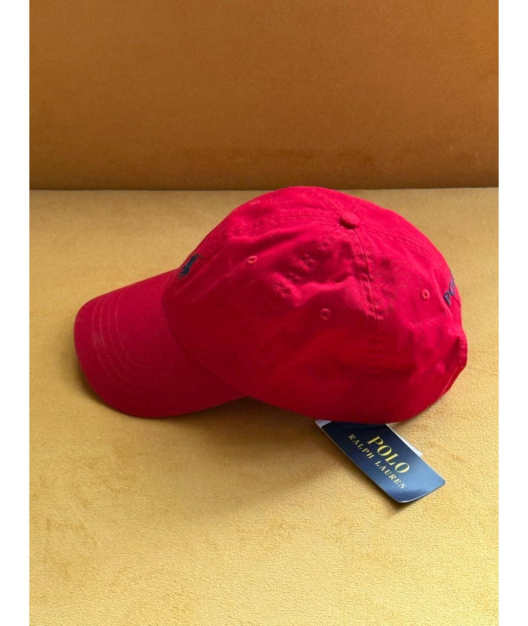 POLO RALPH LAUREN Красная хлопковая кепка, фото 3
