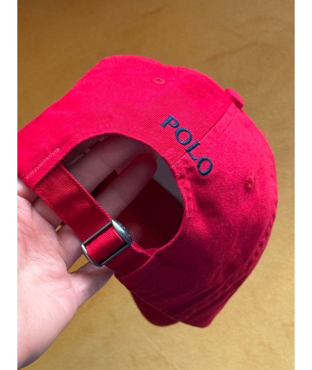POLO RALPH LAUREN Красная хлопковая кепка, фото 4