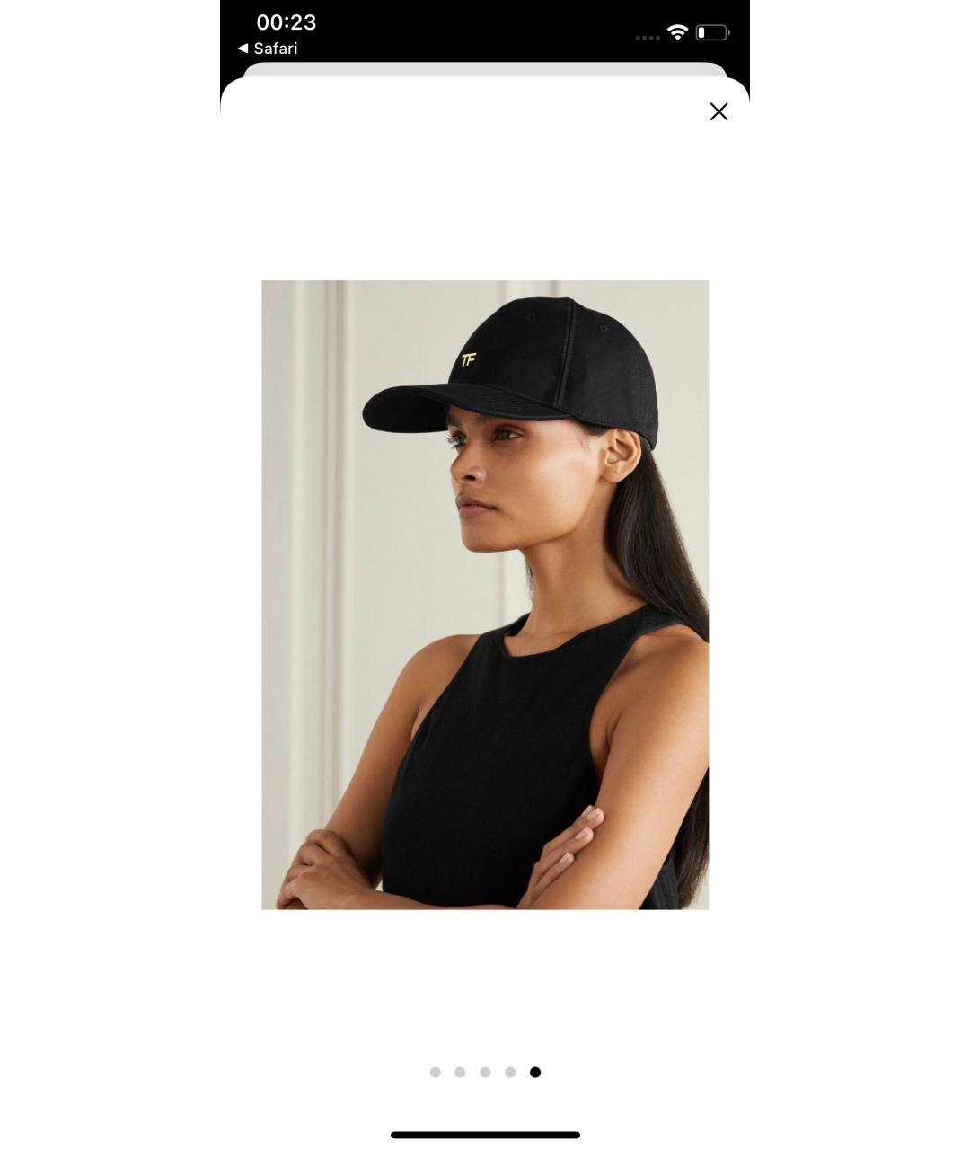 TOM FORD Белая хлопковая кепка, фото 4