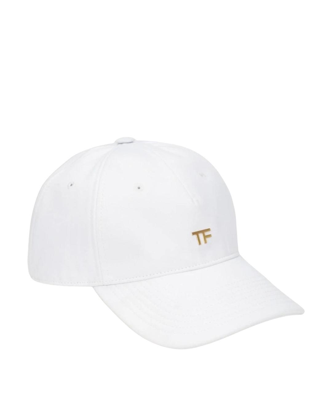 TOM FORD Белая хлопковая кепка, фото 1