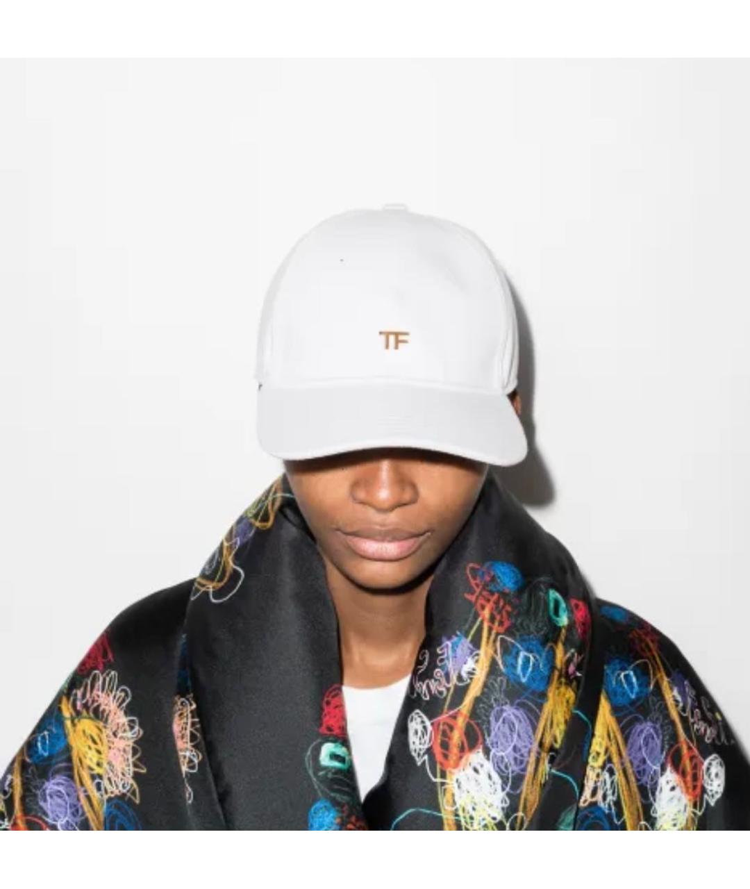 TOM FORD Белая хлопковая кепка, фото 3
