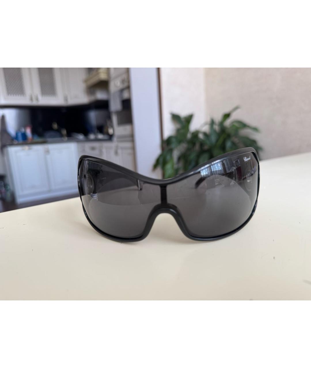 CHOPARD Черные пластиковые солнцезащитные очки, фото 9