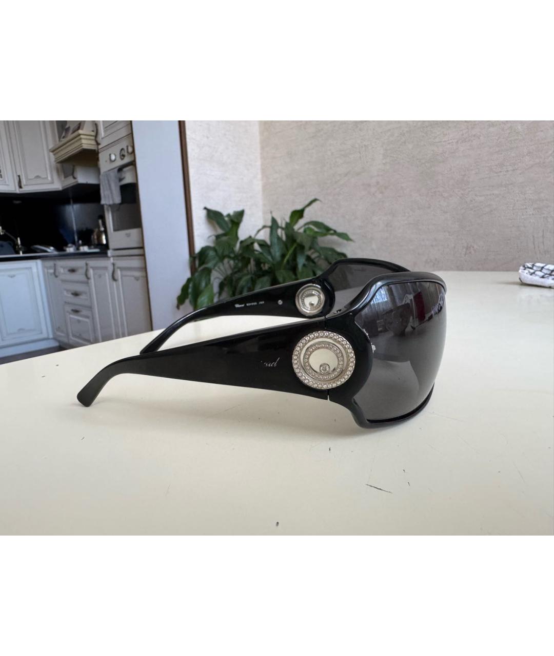 CHOPARD Черные пластиковые солнцезащитные очки, фото 2