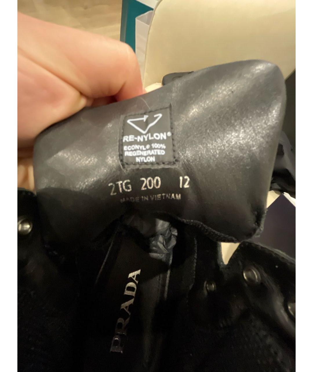 PRADA Черные высокие кроссовки / кеды, фото 6