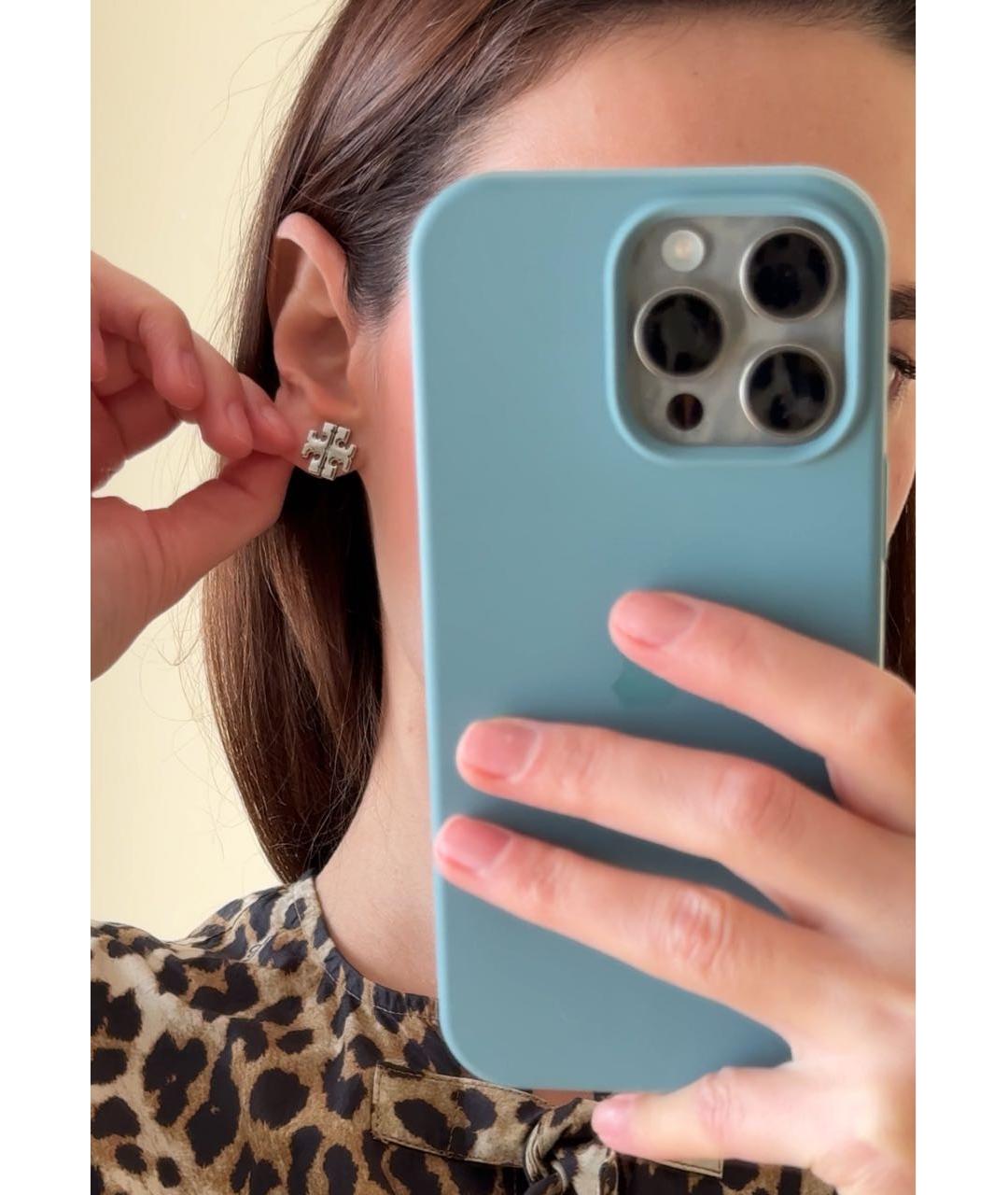 TORY BURCH Серебряные металлические серьги, фото 4