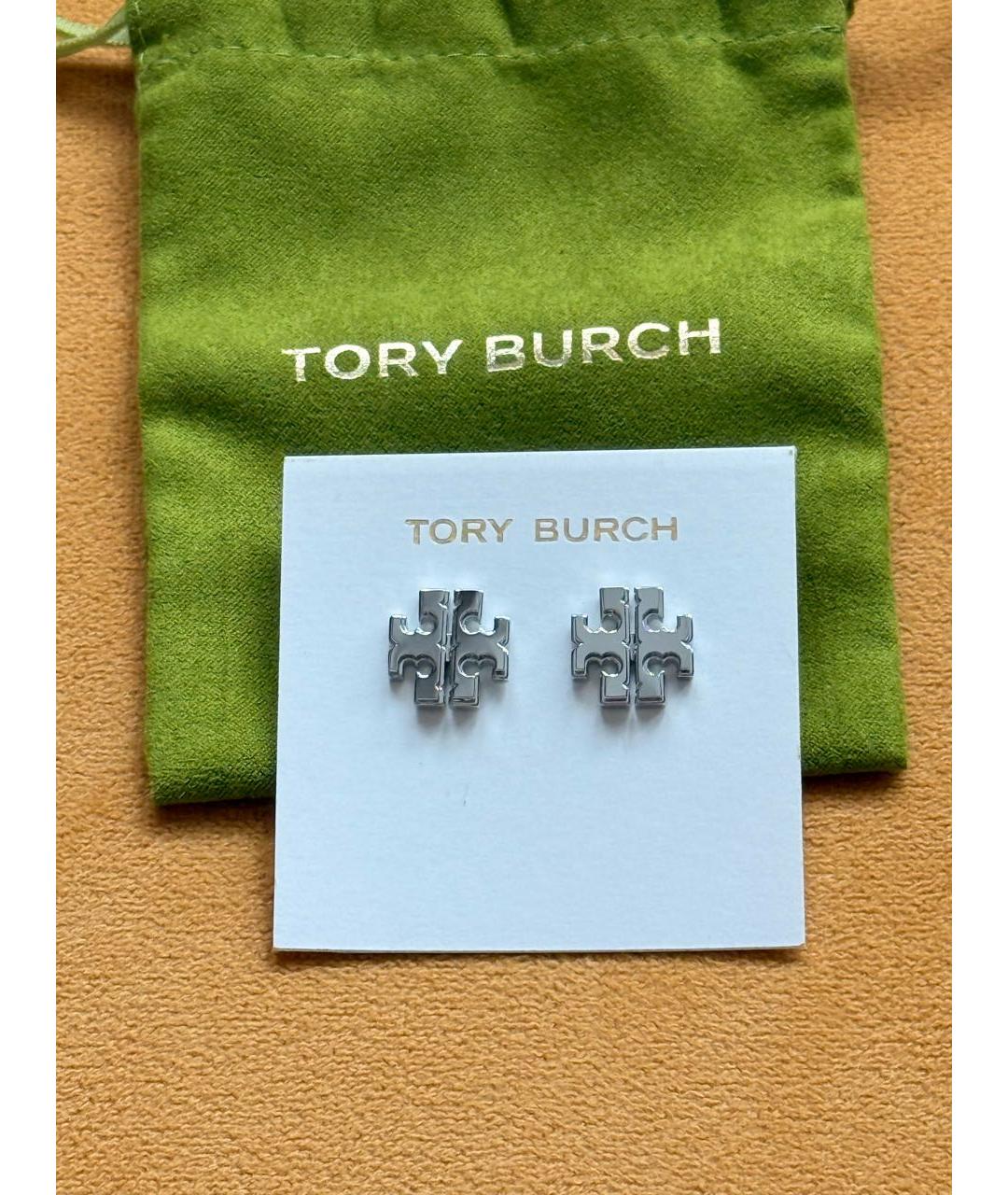 TORY BURCH Серебряные металлические серьги, фото 9