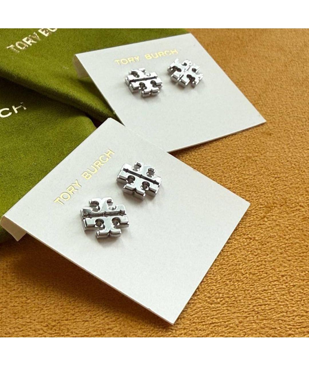 TORY BURCH Серебряные металлические серьги, фото 3