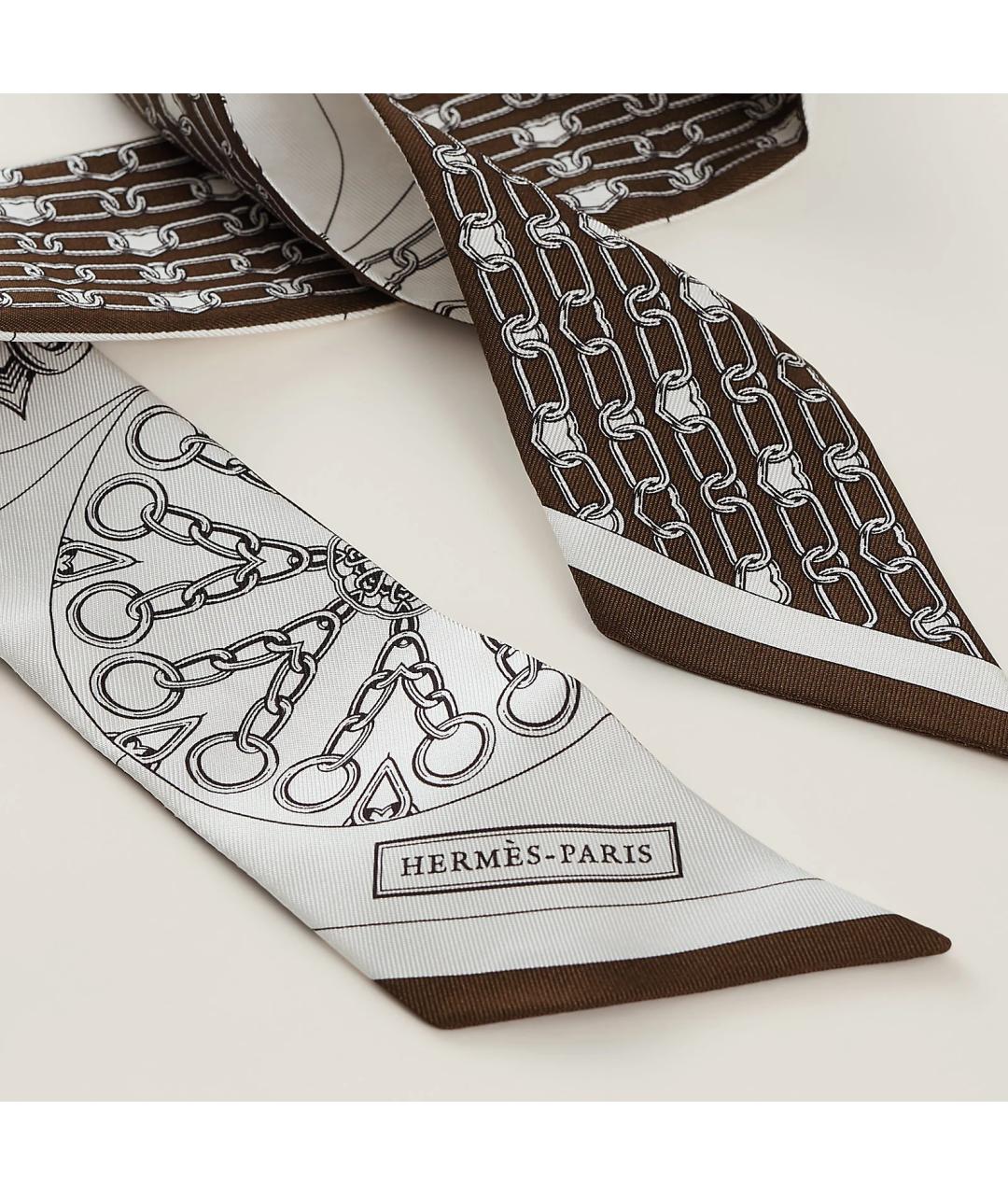 HERMES Мульти шелковый платок, фото 2
