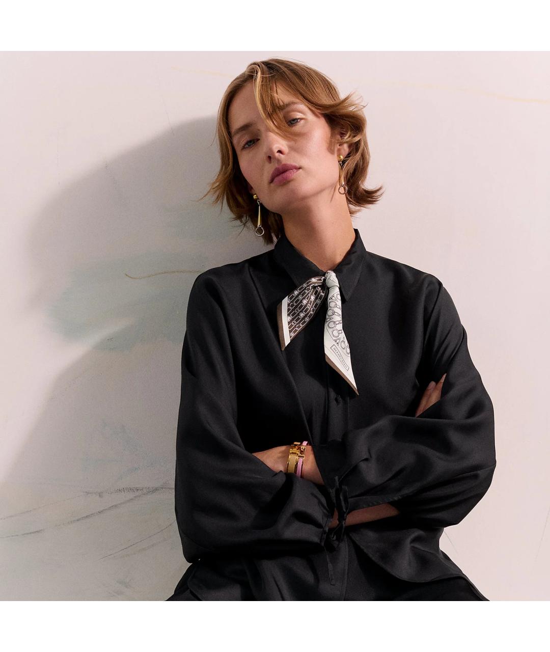 HERMES Мульти шелковый платок, фото 3