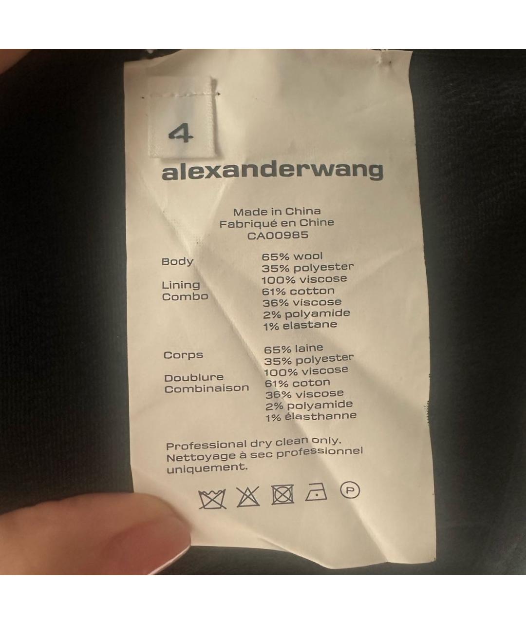 ALEXANDER WANG Черный шерстяной корсет, фото 6