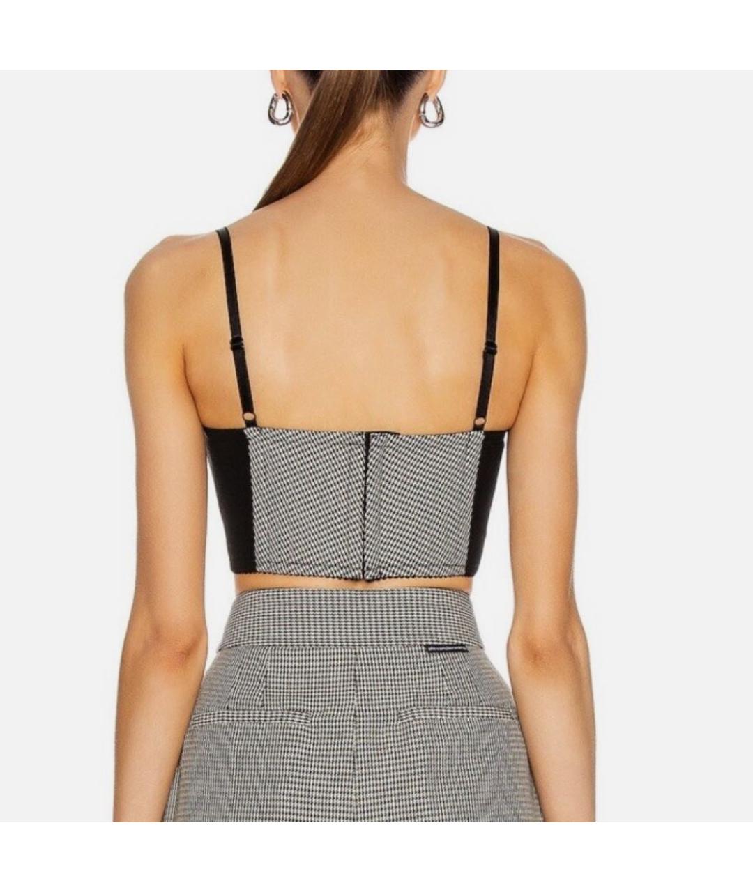 ALEXANDER WANG Черный шерстяной корсет, фото 3