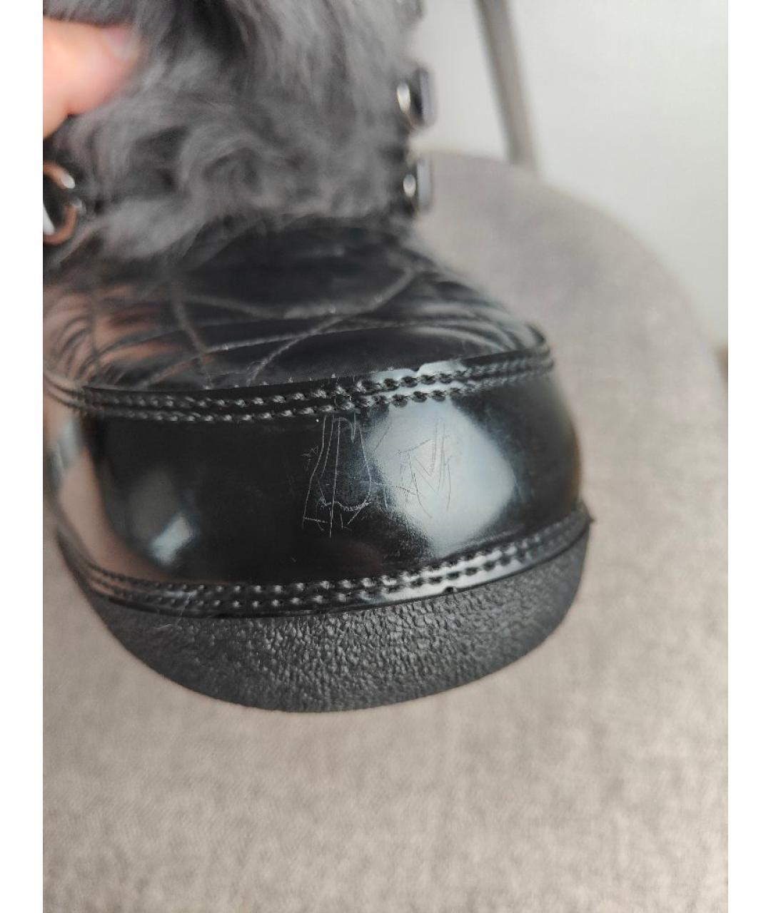 CHRISTIAN DIOR Черные синтетические ботинки, фото 8