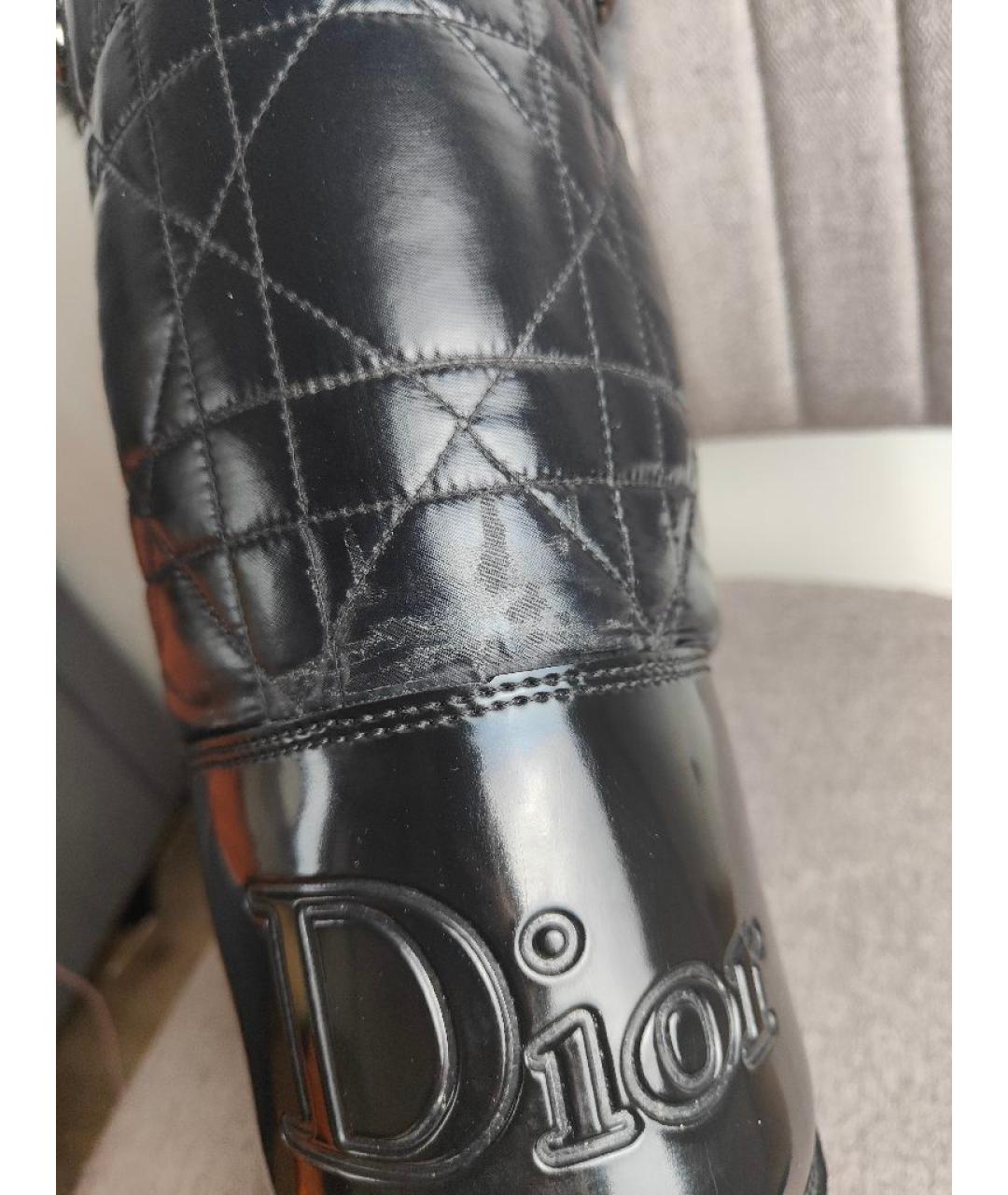 CHRISTIAN DIOR Черные синтетические ботинки, фото 7