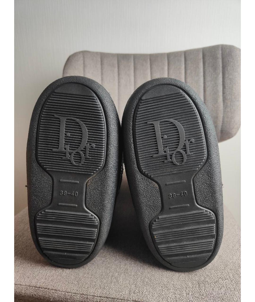 CHRISTIAN DIOR Черные синтетические ботинки, фото 6