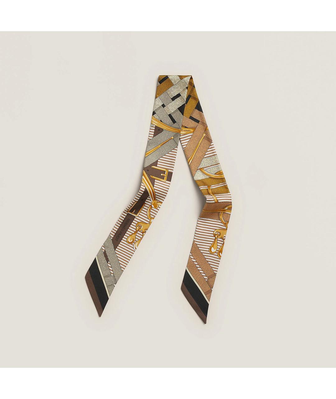 HERMES Мульти шелковый платок, фото 2
