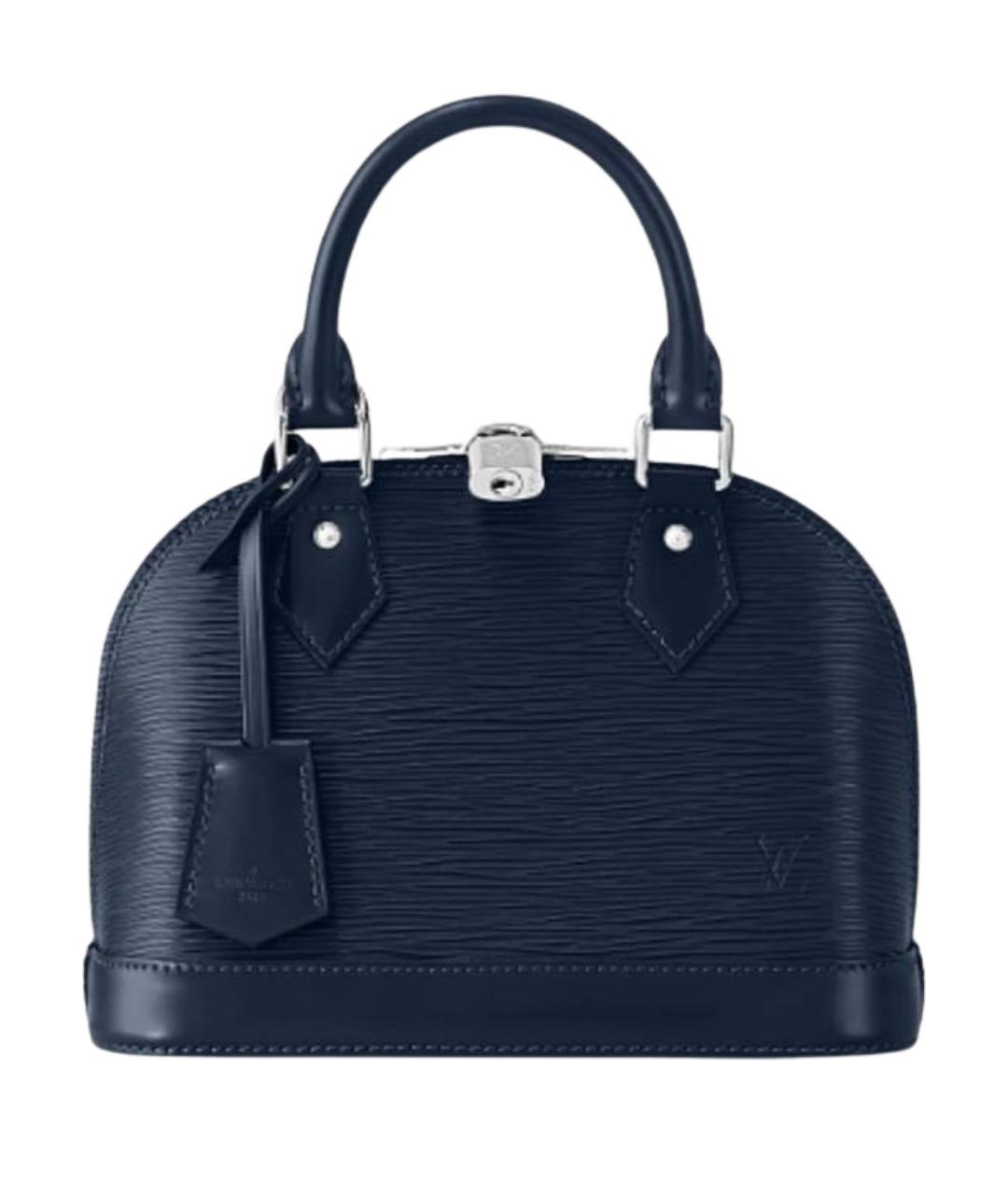 LOUIS VUITTON Темно-синяя кожаная сумка через плечо, фото 1