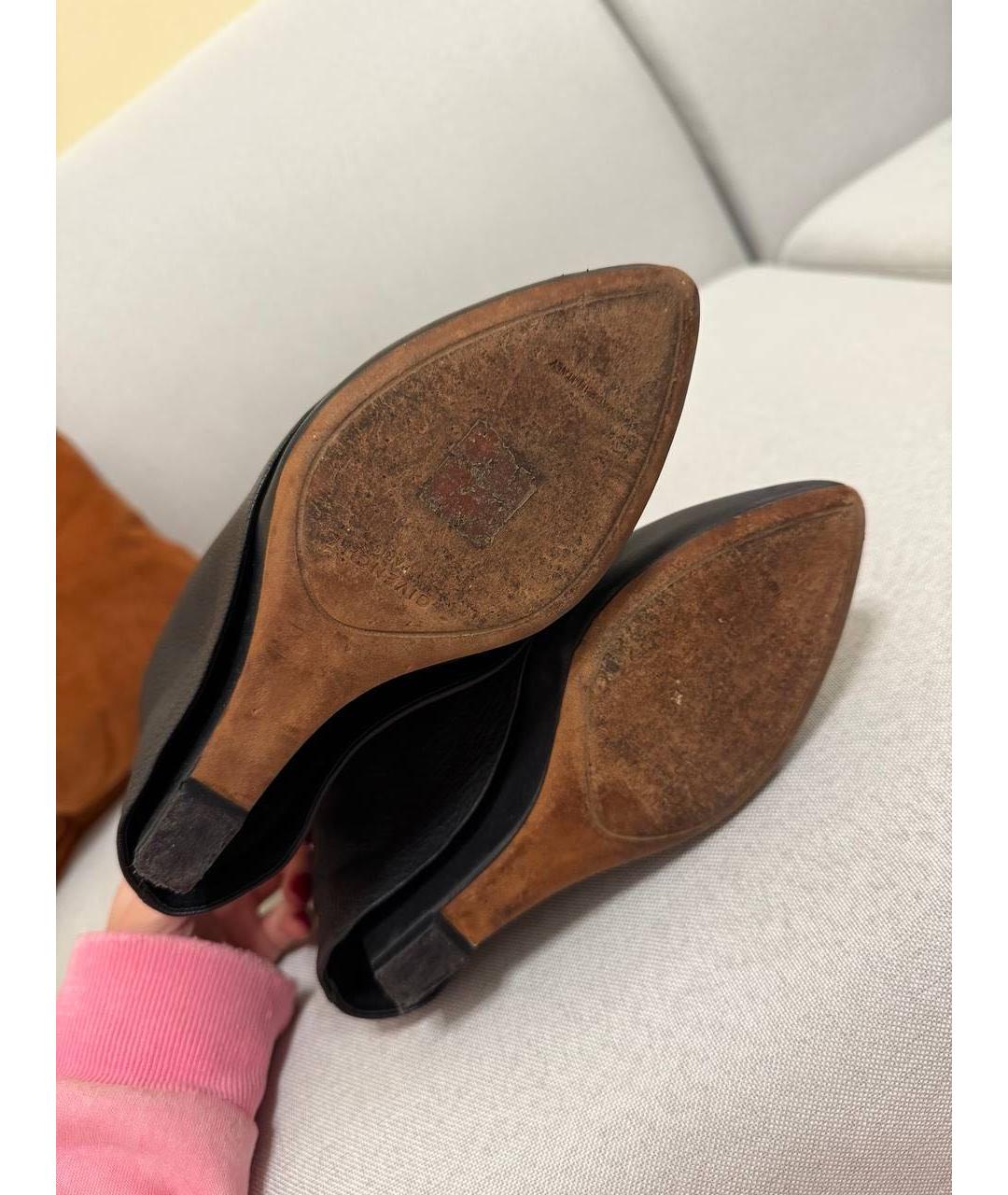 GIVENCHY Черные кожаные сапоги, фото 4