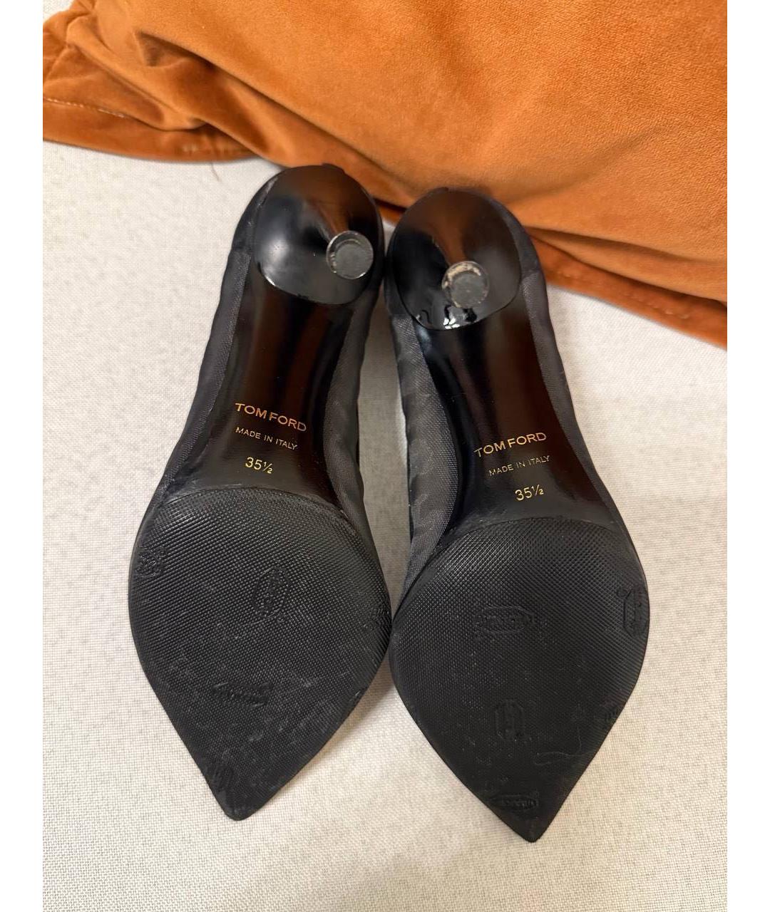 TOM FORD Черные кожаные туфли, фото 6
