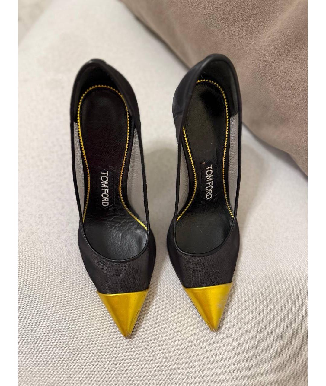 TOM FORD Черные кожаные туфли, фото 2