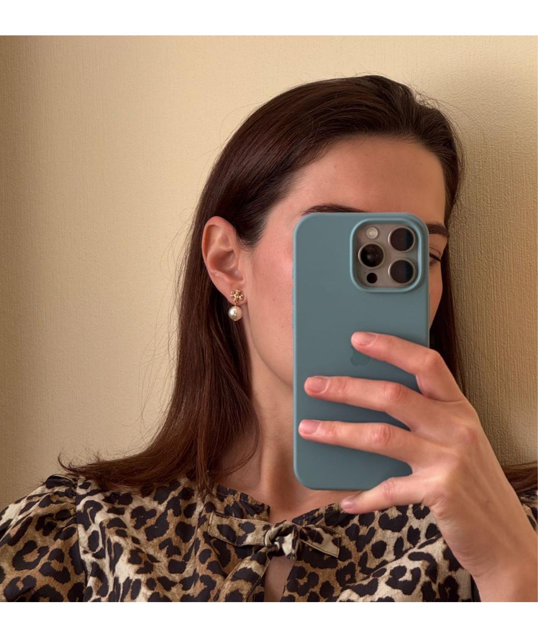 TORY BURCH Золотые металлические серьги, фото 5