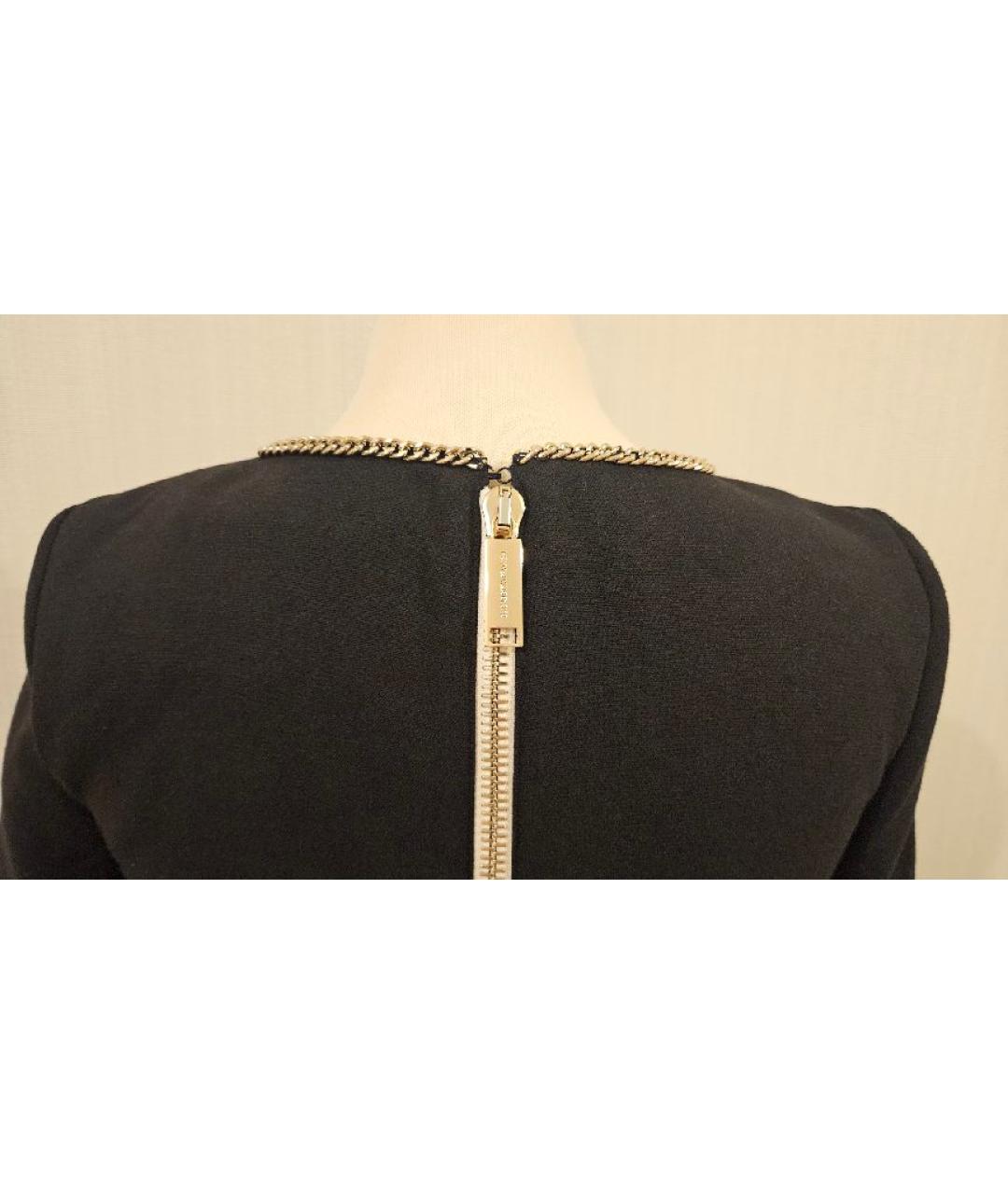 ELISABETTA FRANCHI Черное полиэстеровое вечернее платье, фото 3