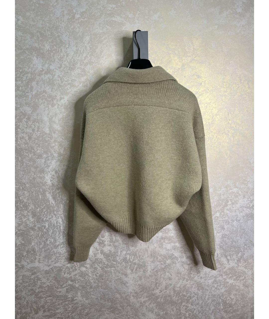 ALEXANDER WANG Бежевый шерстяной джемпер / свитер, фото 6