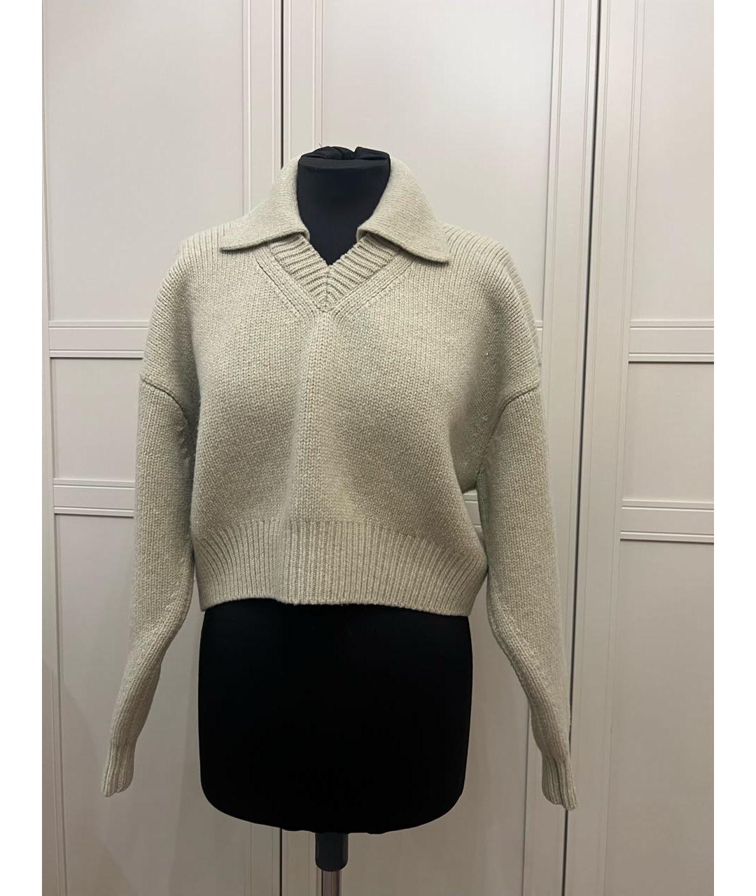ALEXANDER WANG Бежевый шерстяной джемпер / свитер, фото 7